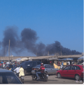 Urgent-Togo : Incendie dans un parc automobile au Port de Lomé (Photos)