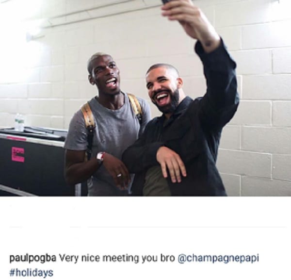 Paul Pogba fait la fête avec Drake: PHOTOS