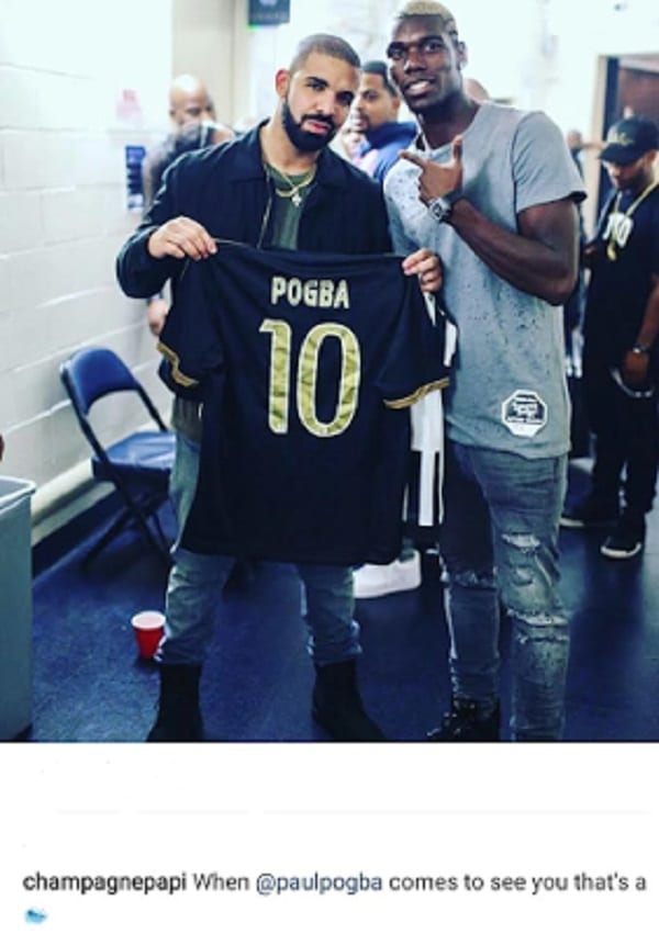 Paul Pogba fait la fête avec Drake: PHOTOS