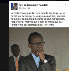 CAN 2017: Un pasteur s'attire la foudre des internautes pour avoir prédit la défaite du Cameroun contre le Sénégal
