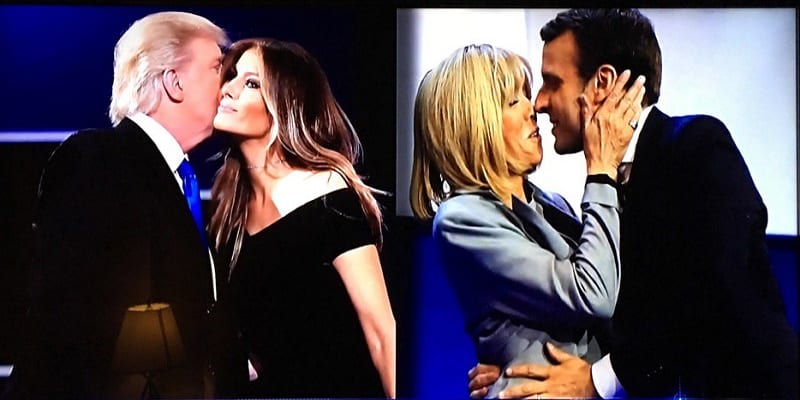 USA-France: des différences d'âge presque semblables dans les couples Macron et Trump