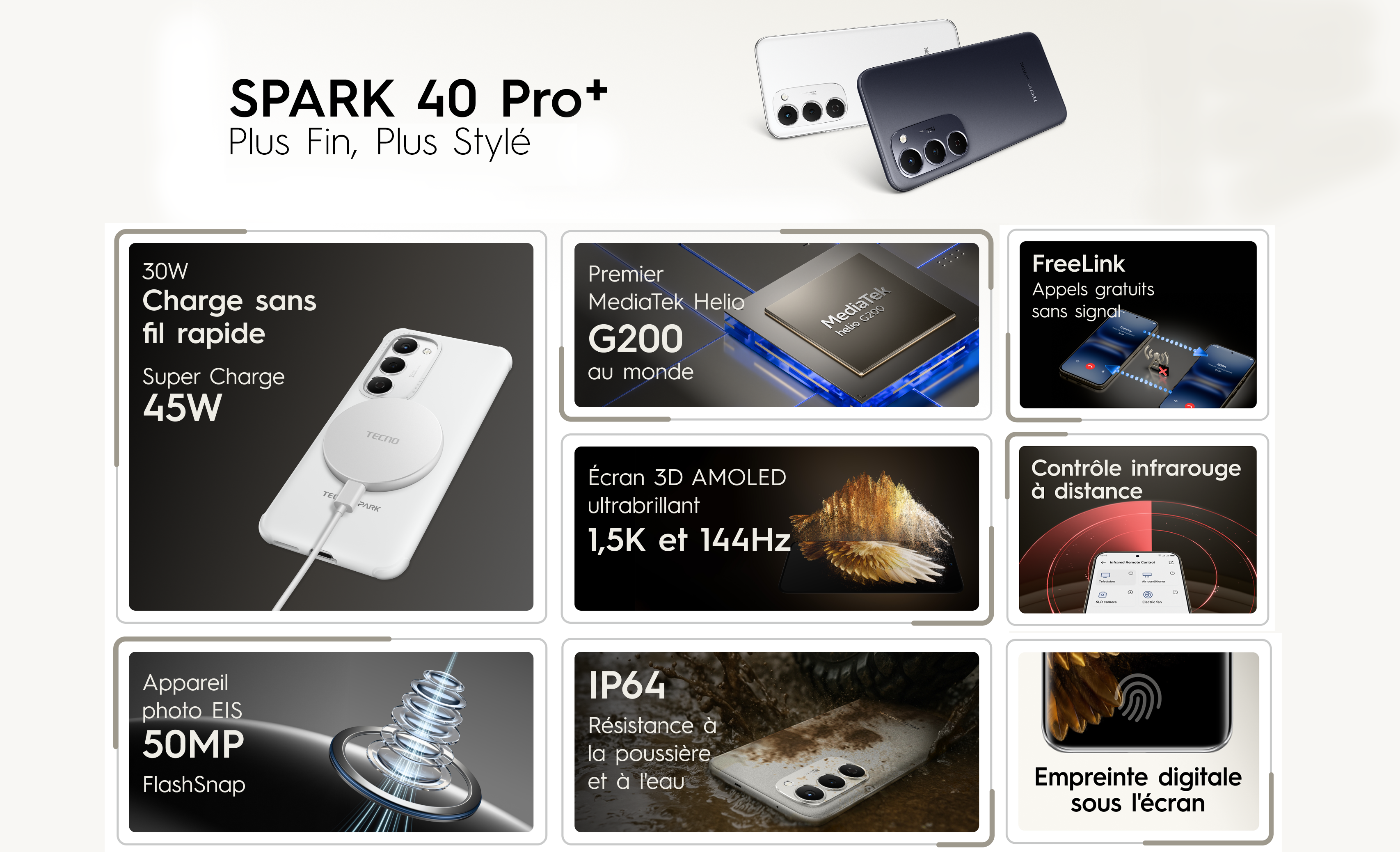 Votre prochain "S" phone doit être un SPARK 40 PRO+… et non un Sam-Sung !