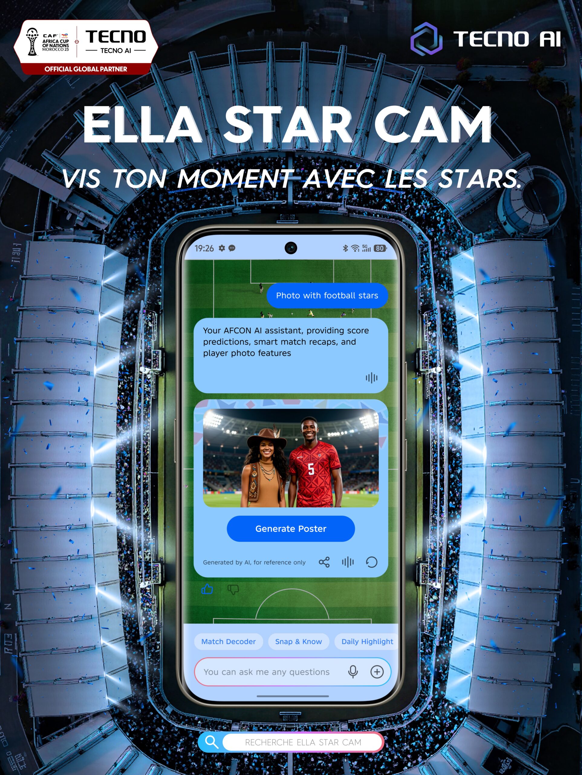 Les fonctionnalités IA de TECNO, prêtes pour la CAN 2025, incarnent une nouvelle ère du visionnage du football sur mobile