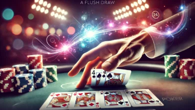 The concept of a flush draw in poker