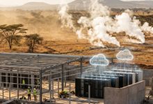 Concept image of African data infrastructure and power systems