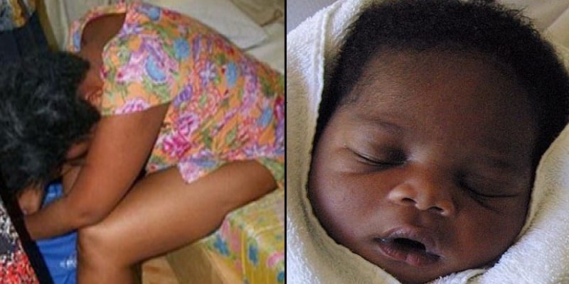 une femme vend son bébé