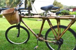 Une Ghanéenne fabrique des vélos en bambous, écologiques et durables