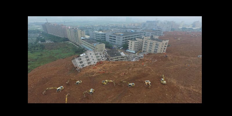 chine shenzhen coulée boue industrielle catastrophe_0