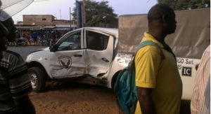 Togo: grave accident d’une voiture de la sécurité présidentielle (photo)