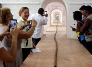 Cuba: Pour ses 90 ans, Fidel Castro reçoit un cigare de 90 mètres de long (voir images)