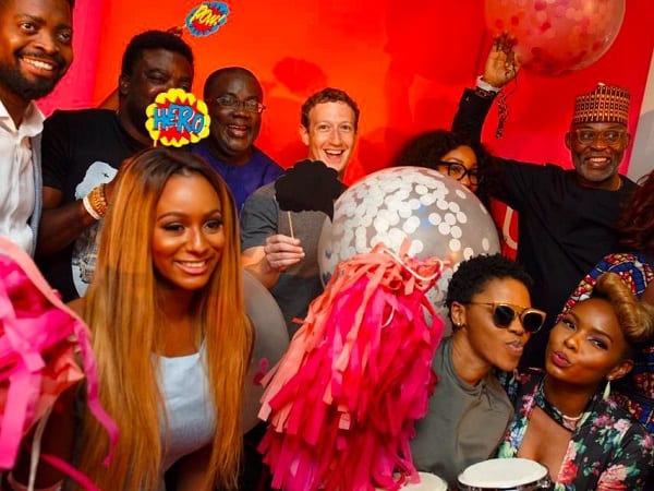 Le fondateur de Facebook Mark Zuckerberg au Nigeria: PHOTOS