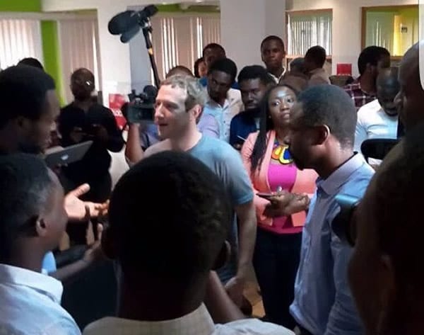 Le fondateur de Facebook Mark Zuckerberg au Nigeria: PHOTOS
