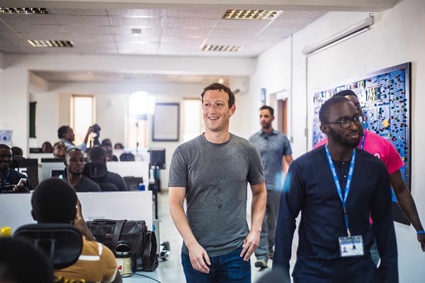 Le fondateur de Facebook Mark Zuckerberg au Nigeria: PHOTOS