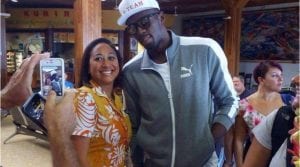 Usain Bolt en vacances à Bora Bora, après son escale à Tahiti (photos)