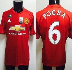 Pogba et Ibrahimovic en tête du top 10 des ventes de maillots en Angleterre