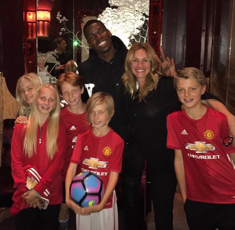 Julia Roberts rencontre Paul Pogba...Les raisons (photos)