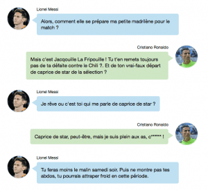 La conversation Whatsapp entre Ronaldo et Messi enfin dévoilée
