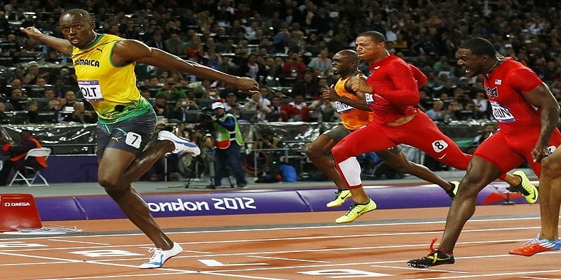 Usain winning