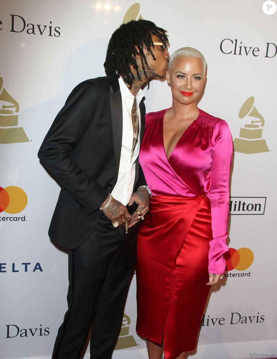USA: Après leur récent baiser, Amber Clarifie sa relation avec Wiz Khalifa...Photos