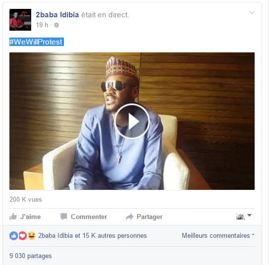 2Face Idibia fait une annonce importante sur les réseaux sociaux