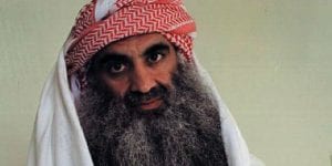 A picture posted on the website www.muslm.net on September 3, 2009 allegedly shows Al-Qaeda's Khalid Sheikh Mohammed, alleged organiser of the September 11, 2001 attacks at the Guantanamo Bay detention camp. The picture was reportedly taken by the International Committee of the Red Cross (ICRC) in July 2009 to be sent to his family. Mohammed is currently on trial and faces the death penalty on charges related to the 9/11 attacks. AFP PHOTO/MUSLM.NET == RESTRICTED TO EDITORIAL USE == / AFP PHOTO / MUSLM.NET