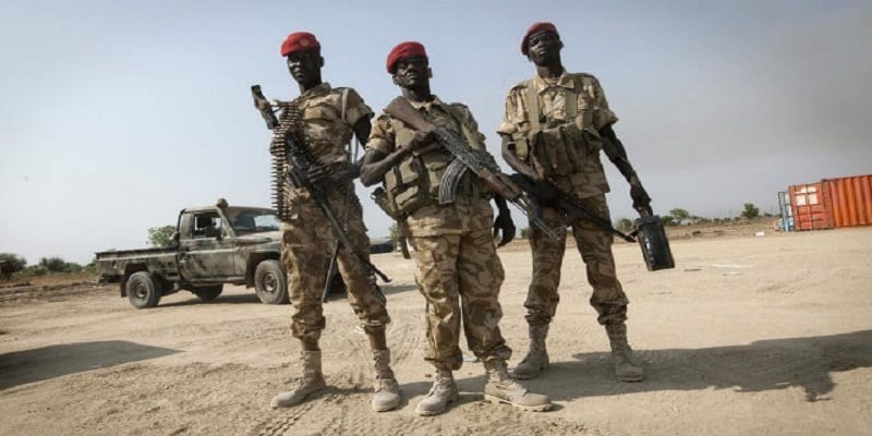 sud soudan soldats