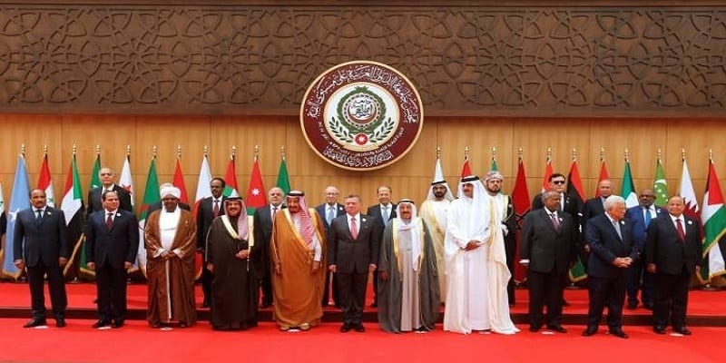 Les dirigeants arabes au sommet de la Ligue arabe