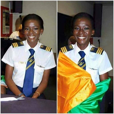 Inspiration: A 20 ans, Jennifer Yahye devient pilote de ligne chez Air Côte d'Ivoire (Vidéo)