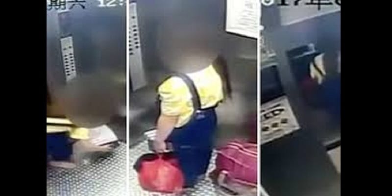 Une chinoise jette son bébé dans les poubelles