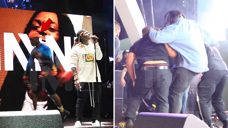 USA: gros dérapage d'un fan de Lil Wayne lors d'un concert...photo