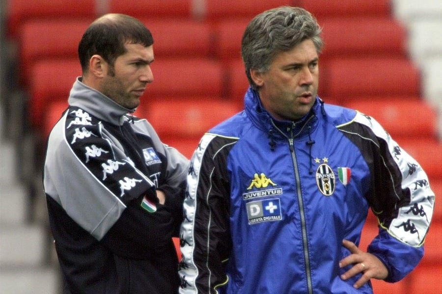 Voici comment Zidane a inspiré Carlos Ancelotti lorsqu'ils étaient à la Juventus et au Réal