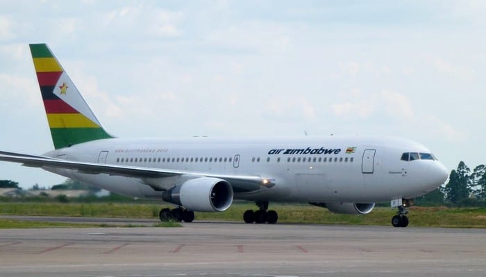 air zimbabwe airliner