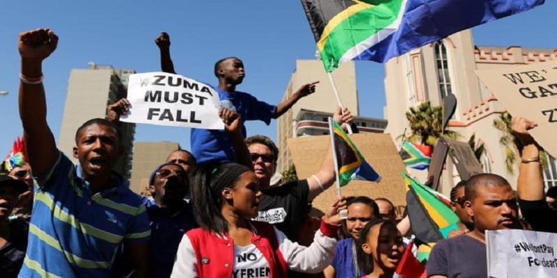 manifestants anti-Zuma