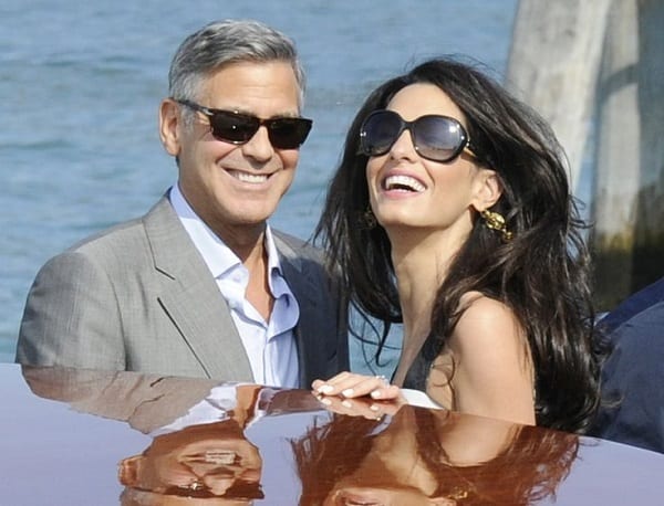 L'acteur américain George Clooney et son épouse Amal enfin parents. Photos