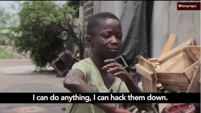 PHOTOS/VIDÉO: Shanawole, un jeune nigérian de 11 ans tue toute personne qui se moque de lui. Découvrez son histoire!