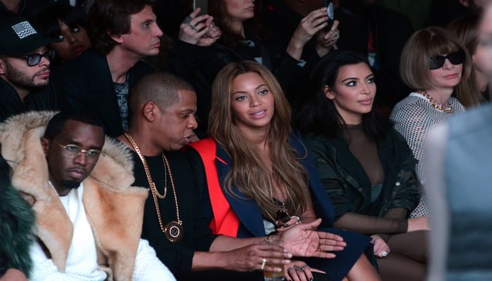 P.-Diddy-Jay-Z-Beyonce-Kim-Kardashian-et-Anna-Wintour-au-defile-Kanye-West-x-Adidas