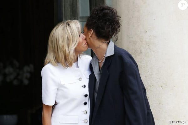 Rihanna rencontre le couple Macron à l'Elysée dans un look détonnant: PHOTOS