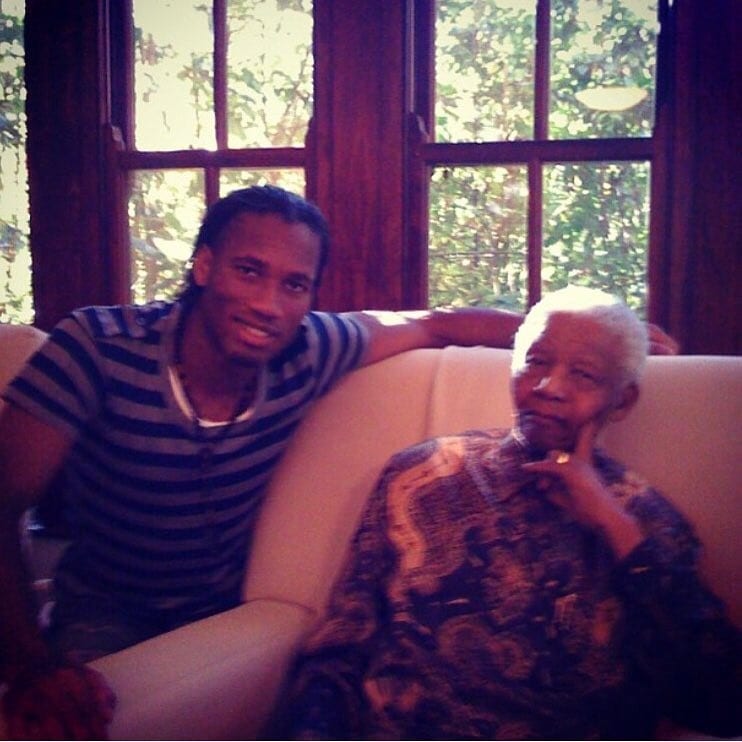 Didier Drogba célèbre le "Mandela Day" sur Instagram...photo