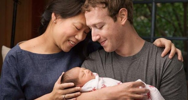 Le patron de Face­book Mark Zucker­berg est devenu papa pour la seconde fois...photos