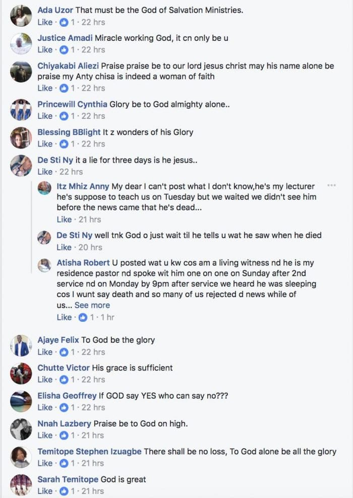 Nigeria: Un pasteur déclaré mort, serait ressuscité 48 heures après