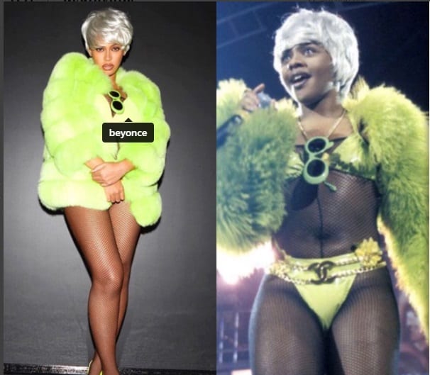 Pour la fête d'halloween, Beyoncé rend un hommage à la rappeuse américaine Lil' Kim (Photos)