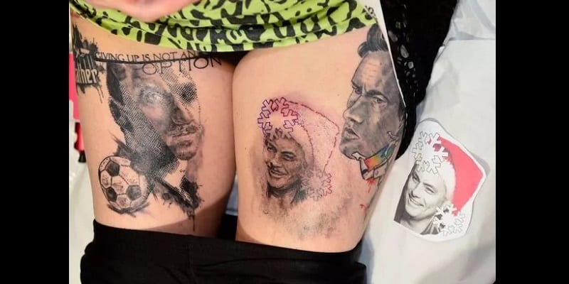 Obsédée par Jose Mourinho, elle se fait un tatouage de lui comme cadeau de Noël (photos)