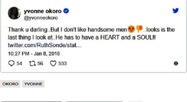 "Je n'aime pas les hommes qui sont beaux", dixit l'actrice ghanéenne Yvonne Okoro
