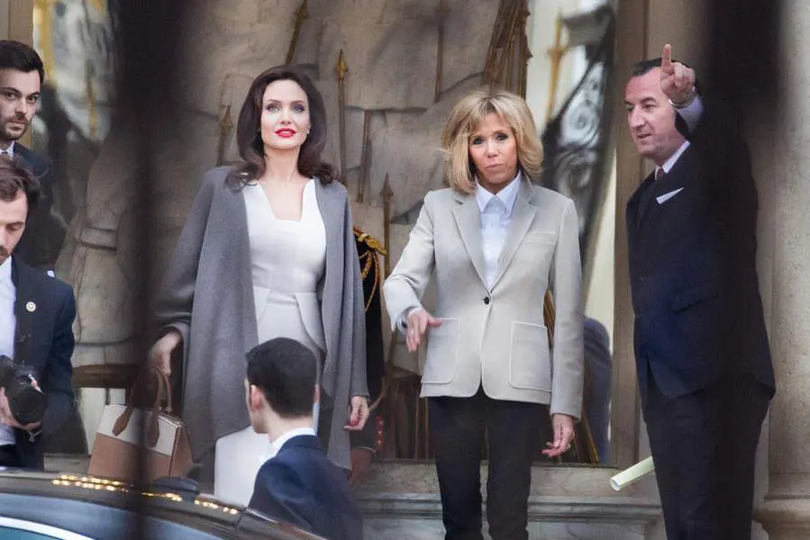 France: Brigitte Macron reçoit Angelina Jolie à l'Elysée. La raison