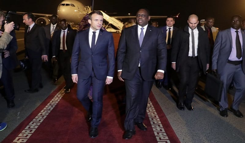 macron à dakar