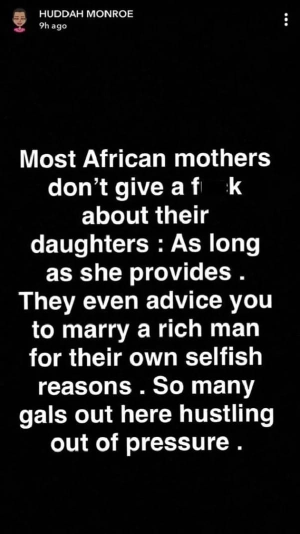Huddah Monroe : « naître dans une famille africaine, c’est comme de l’esclavage »
