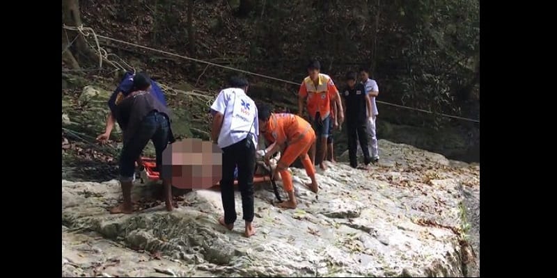 Thaïlande : un touriste trouve la mort sur une chute d’eau (photo)