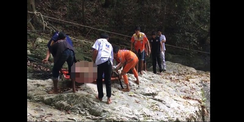 Thaïlande : un touriste trouve la mort sur une chute d’eau (photo)