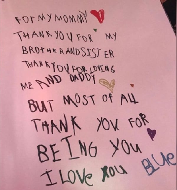 People: Blue Ivy écrit une lettre à sa mère Beyoncé et sa grand-mère