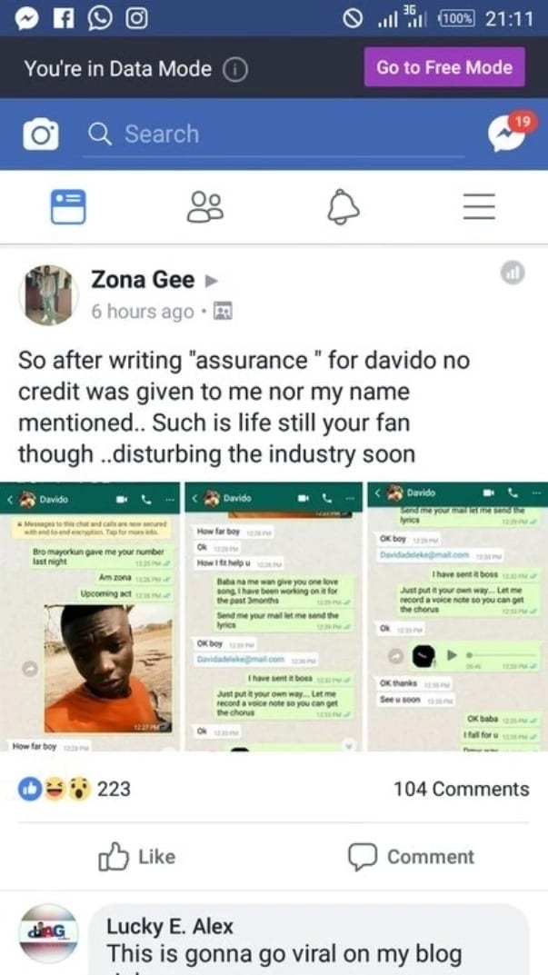 Nigeria: Un fan fait une gênante révélation sur Davido